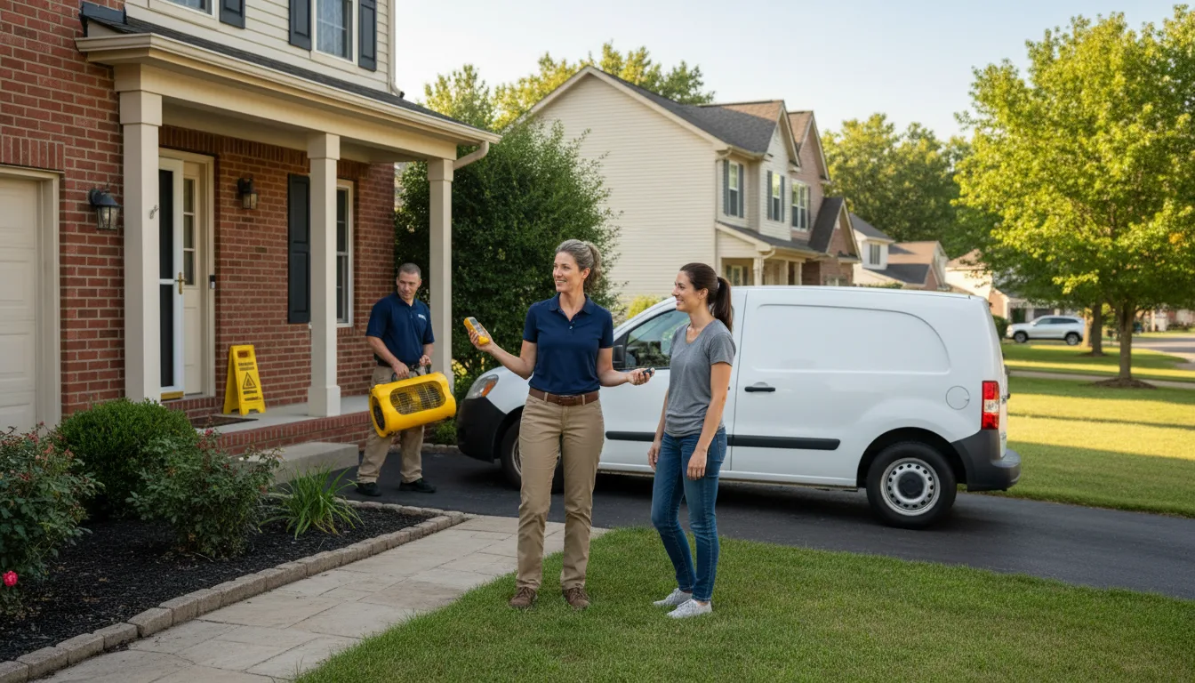 Residential water damage restoration in Kosciusko, MS